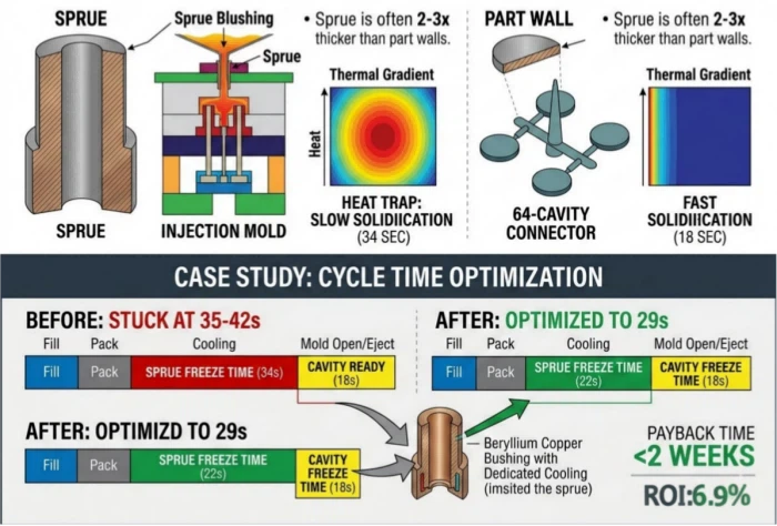 Výber vtokov plesní: Vplyv na výkonnosť výroby